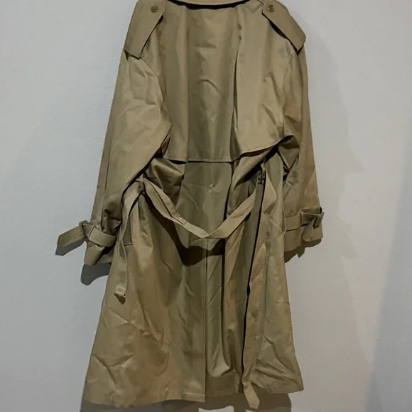 London Fog heavy Tan Men's Trench vintage Coat Sz 42